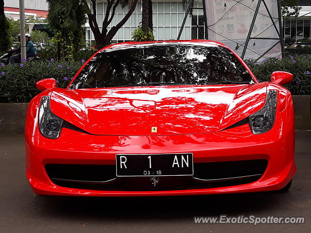 Ferrari 458 Italia spotted in Tangerang, Indonesia