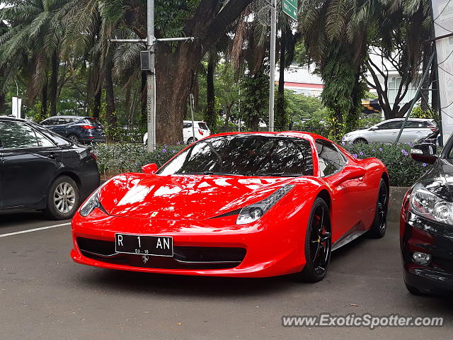 Ferrari 458 Italia spotted in Tangerang, Indonesia