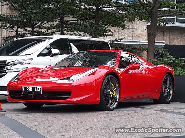 Ferrari 458 Italia spotted in Jakarta, Indonesia