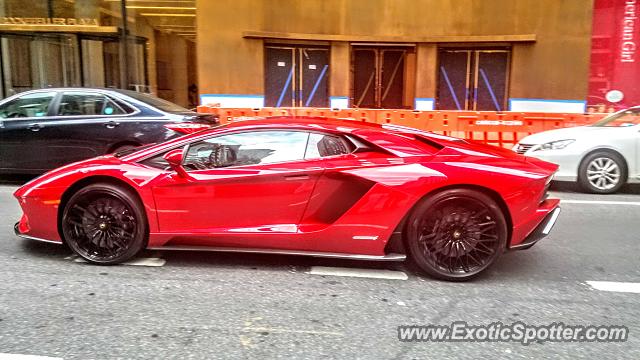 Lamborghini Aventador spotted in Manhattan, New York