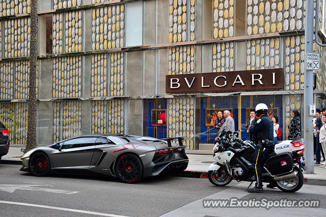 Lamborghini Aventador spotted in Beverly Hills, California