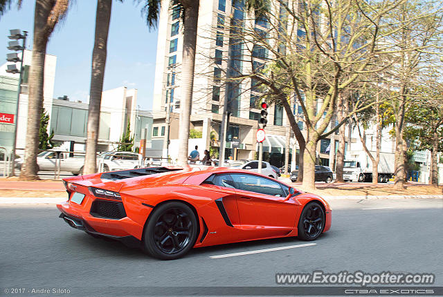 Lamborghini Aventador spotted in São Paulo, SP, Brazil