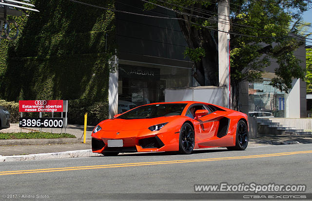 Lamborghini Aventador spotted in São Paulo, SP, Brazil