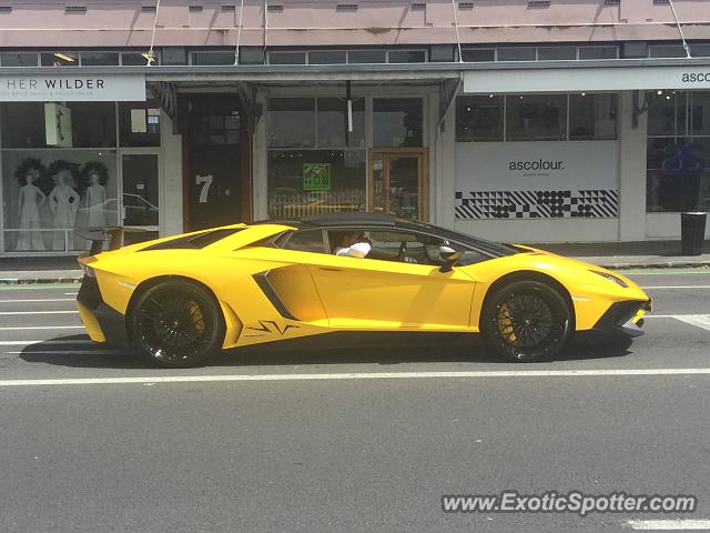 Lamborghini Aventador spotted in Auckland, New Zealand