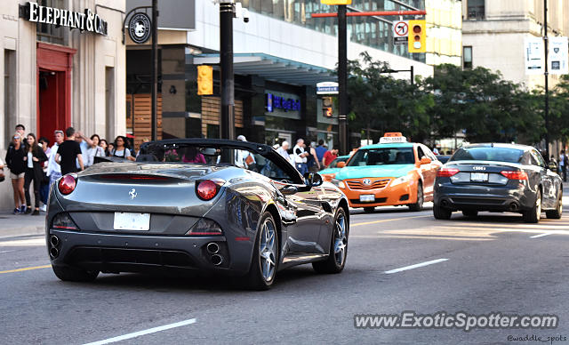 Ferrari California spotted in Toronto, Canada