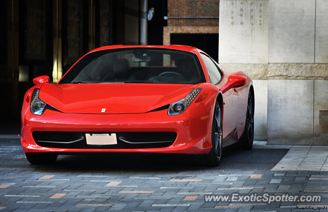 Ferrari 458 Italia spotted in Toronto, Canada