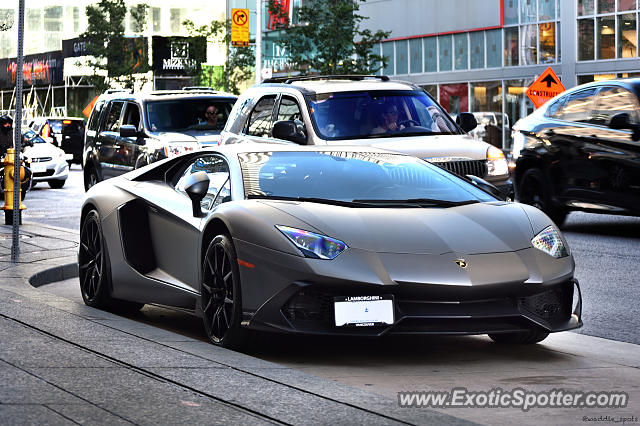 Lamborghini Aventador spotted in Toronto, Canada