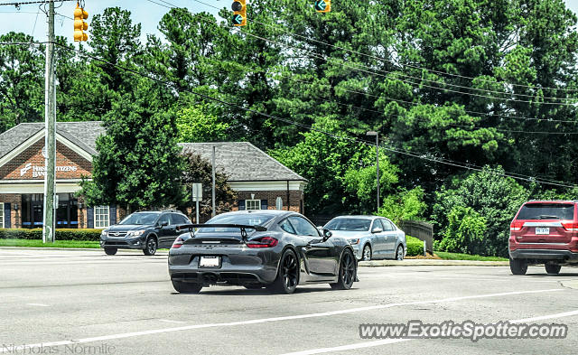 Porsche Cayman GT4 spotted in Cary, North Carolina