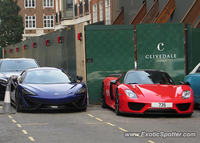 Porsche 918 Spyder spotted in London, United Kingdom