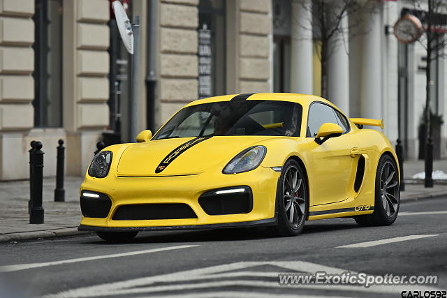 Porsche Cayman GT4 spotted in Warsaw, Poland