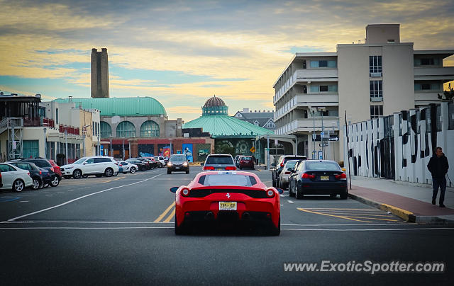 Ferrari 458 Italia spotted in Asbury Park, New Jersey