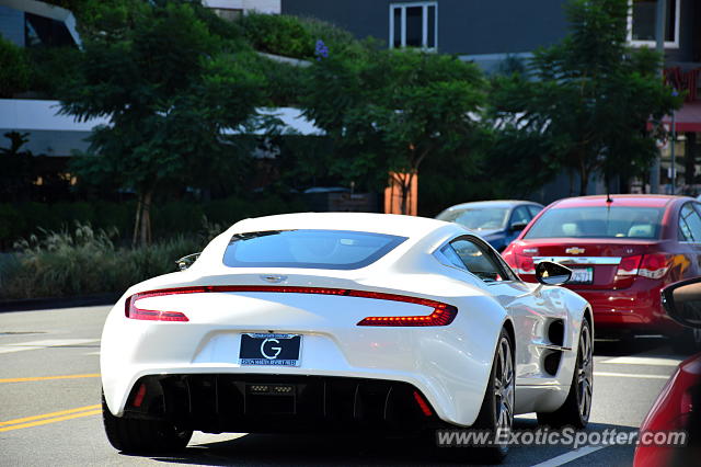 Aston Martin One-77 spotted in Beverly Hills, California