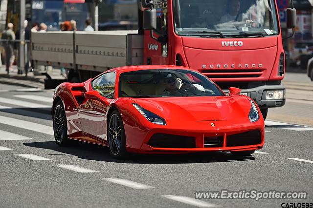 Ferrari 488 GTB spotted in Warsaw, Poland