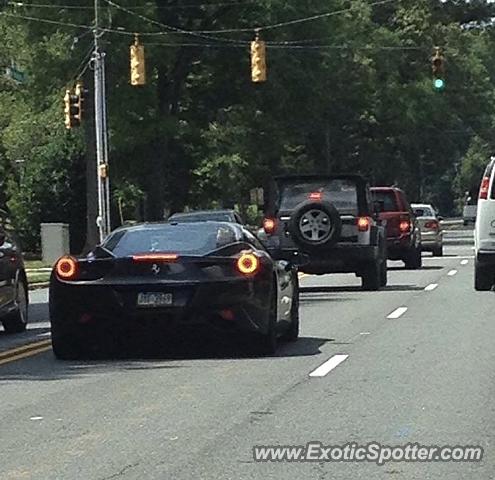 Ferrari 458 Italia spotted in Charlotte, North Carolina