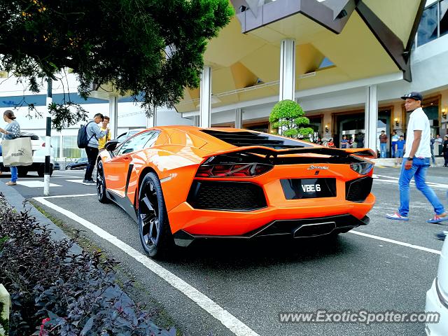 Lamborghini Aventador spotted in Genting Highland, Malaysia