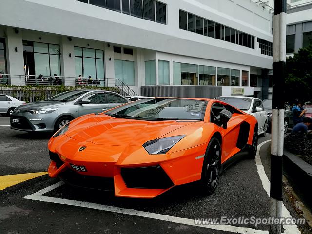 Lamborghini Aventador spotted in Genting Highland, Malaysia