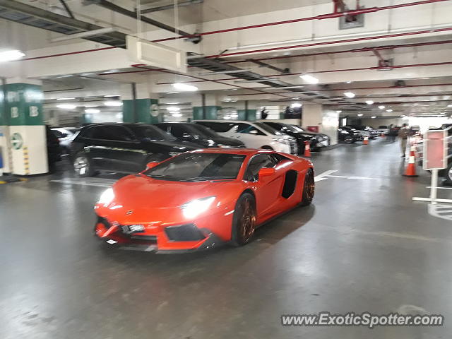 Lamborghini Aventador spotted in Jakarta, Indonesia