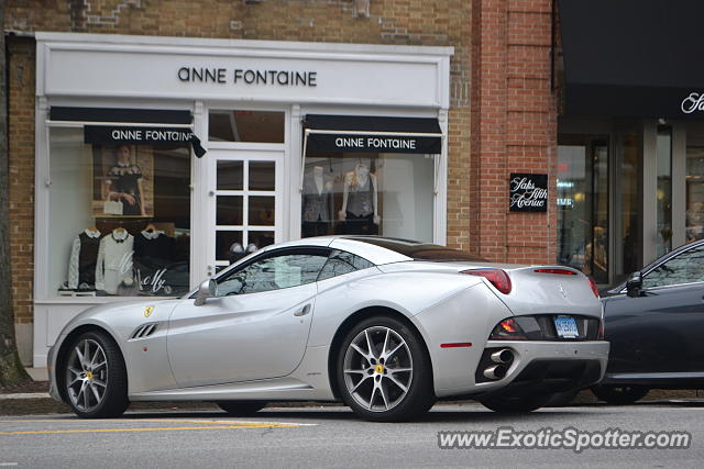 Ferrari California spotted in Greenwich, Connecticut