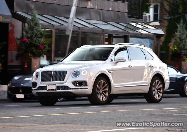 Bentley Bentayga spotted in Toronto, Canada