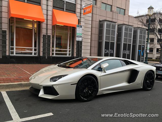 Lamborghini Aventador spotted in Reston, Virginia