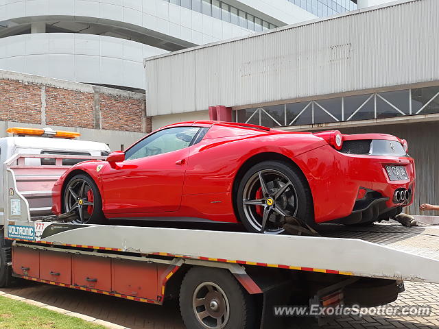 Ferrari 458 Italia spotted in Serpong, Indonesia