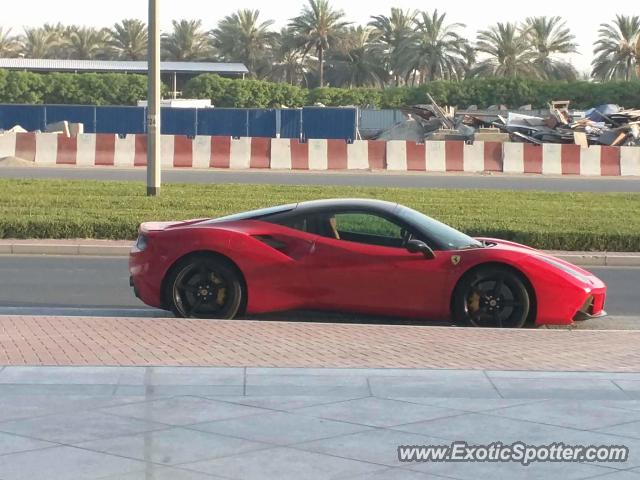 Ferrari 488 GTB spotted in Dubai, United Arab Emirates