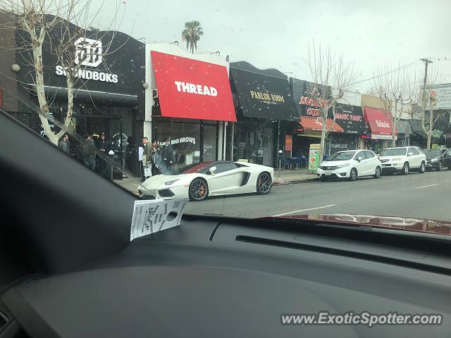 Lamborghini Aventador spotted in Los Angeles, California