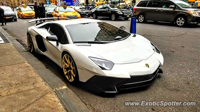 Lamborghini Aventador spotted in Manhattan, New York