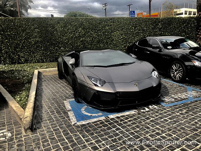 Lamborghini Aventador spotted in Los Angeles, California