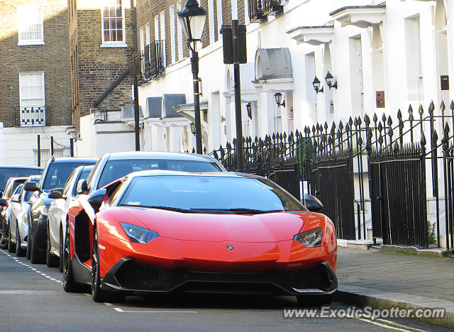 Lamborghini Aventador spotted in London, United Kingdom