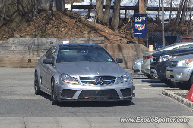 Mercedes C63 AMG Black Series spotted in Summit, New Jersey