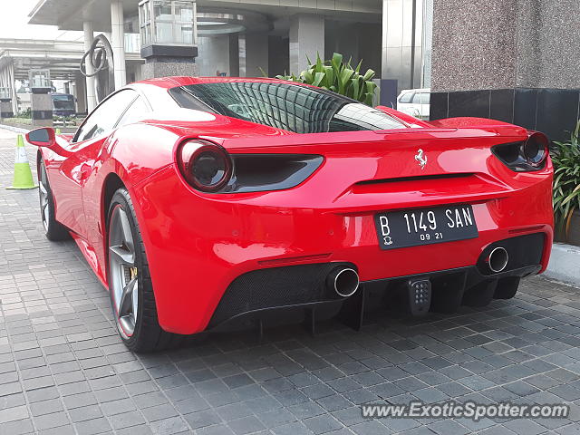 Ferrari 488 GTB spotted in Jakarta, Indonesia