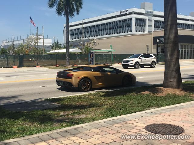 Lamborghini Gallardo spotted in Miami, Florida