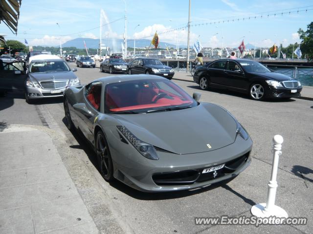 Ferrari 458 Italia spotted in Geneva, Switzerland