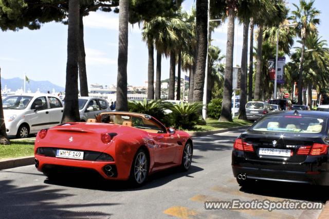 Ferrari California spotted in Cannes, France