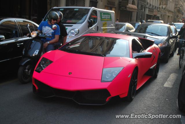 Lamborghini Murcielago spotted in Paris, France