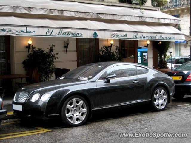 Bentley Continental spotted in Paris, France