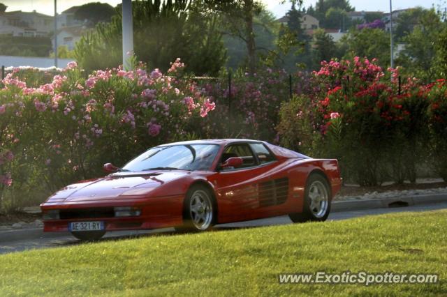 Ferrari Testarossa spotted in Vence, France