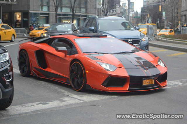 Lamborghini Aventador spotted in Manhattan, New York