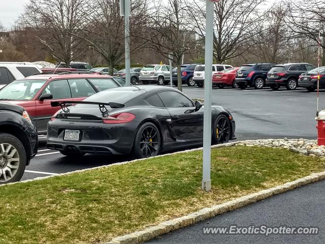Porsche Cayman GT4 spotted in Bridgewater, New Jersey