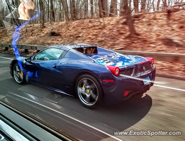 Ferrari 458 Italia spotted in Greenwich, Connecticut