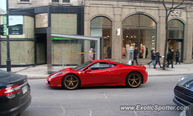 Ferrari 458 Italia spotted in Montreal, Canada