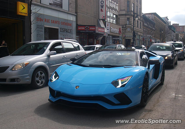 Lamborghini Aventador spotted in Montreal, Canada