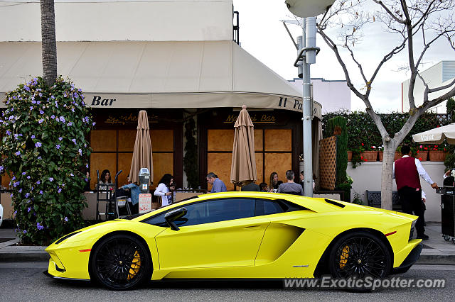 Lamborghini Aventador spotted in Beverly Hills, California