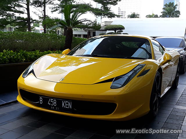 Ferrari 458 Italia spotted in Jakarta, Indonesia