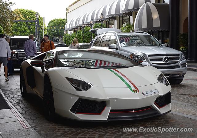 Lamborghini Aventador spotted in Beverly Hills, California