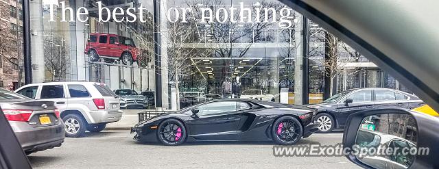 Lamborghini Aventador spotted in Manhattan, New York