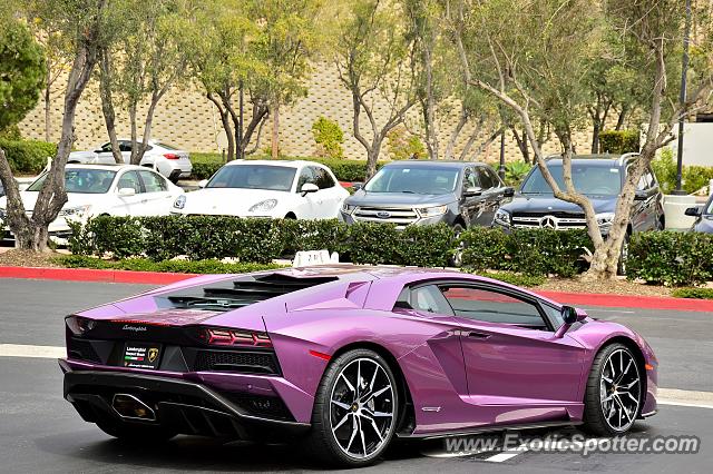 Lamborghini Aventador spotted in Newport Beach, California