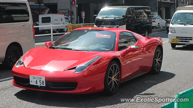 Ferrari 458 Italia spotted in Tokyo, Japan