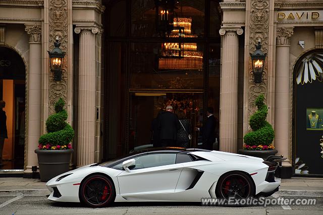 Lamborghini Aventador spotted in Beverly Hills, California